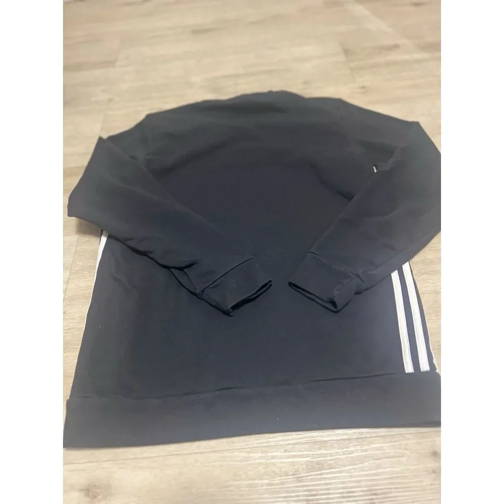 Adidas Mens Crewneck Pullover Sweatshirt Crew Neck Sz‎ Large Ruby Black White